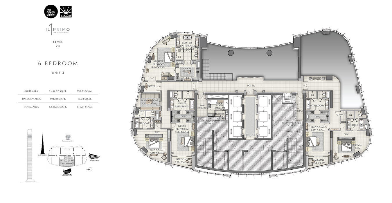 Floor Plan - Emaar IL Primo Apartments